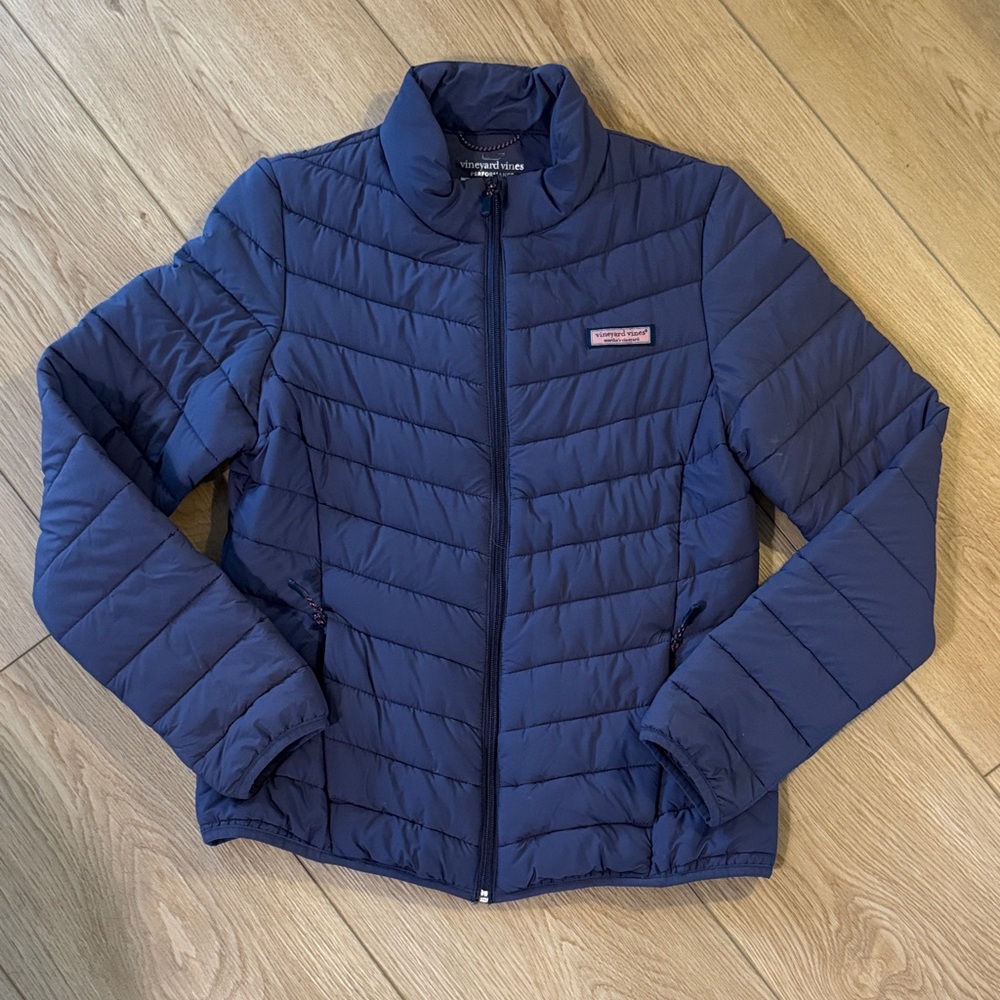 Vineyard Vines Women's Blue Puffer Jacket